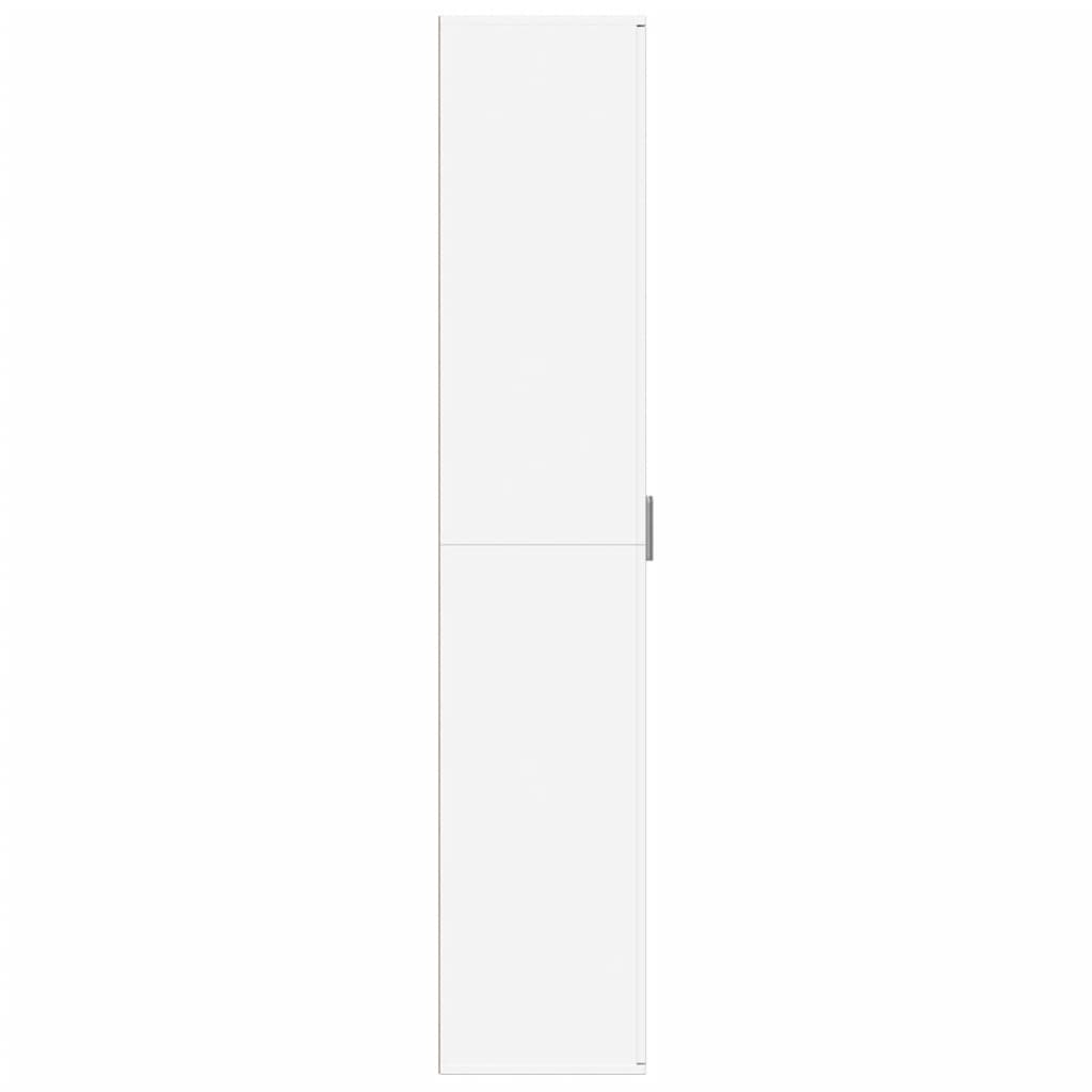 Ντουλάπα Λευκή 60 x 35 x 180 εκ. από Επεξ. Ξύλο - Pakobazaar