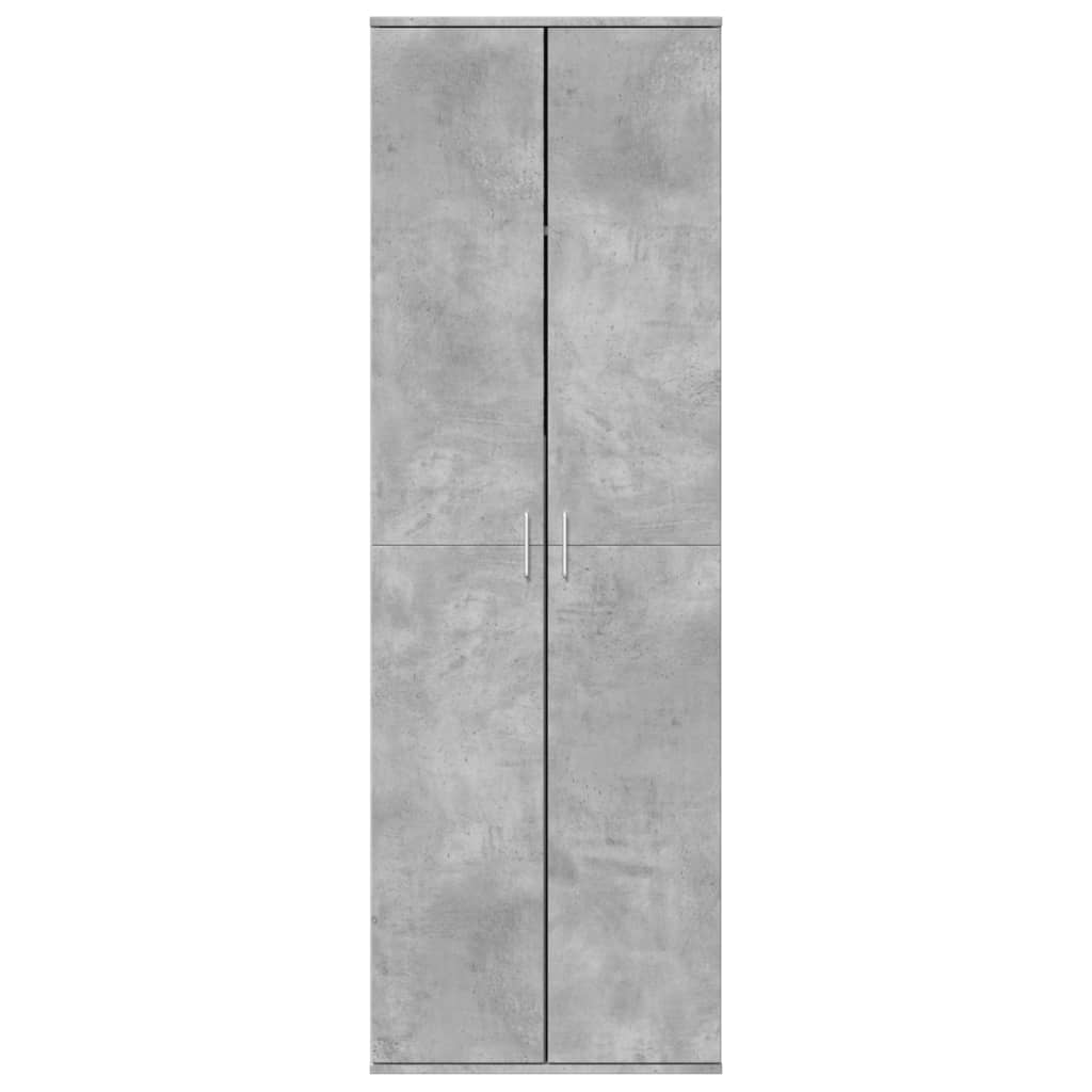 Ντουλάπα Γκρι Σκυροδέματος 60 x 35 x 180 εκ. από Επεξ. Ξύλο