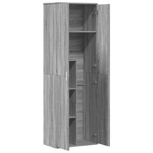 Ντουλάπα Γκρι Sonoma 60 x 35 x 180 εκ. από Επεξ. Ξύλο