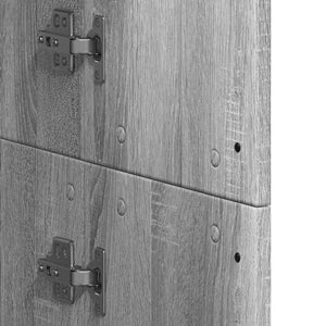 Ντουλάπα Γκρι Sonoma 60 x 35 x 180 εκ. από Επεξ. Ξύλο