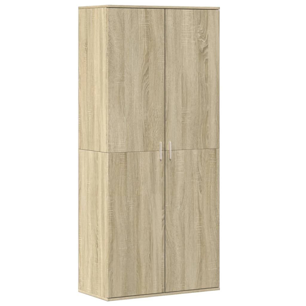 Παπουτσοθήκη Sonoma Δρυς 80x39x178 εκ. από Επεξεργασμένο Ξύλο