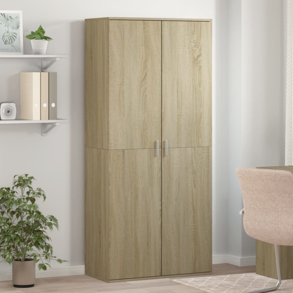 Παπουτσοθήκη Sonoma Δρυς 80x39x178 εκ. από Επεξεργασμένο Ξύλο