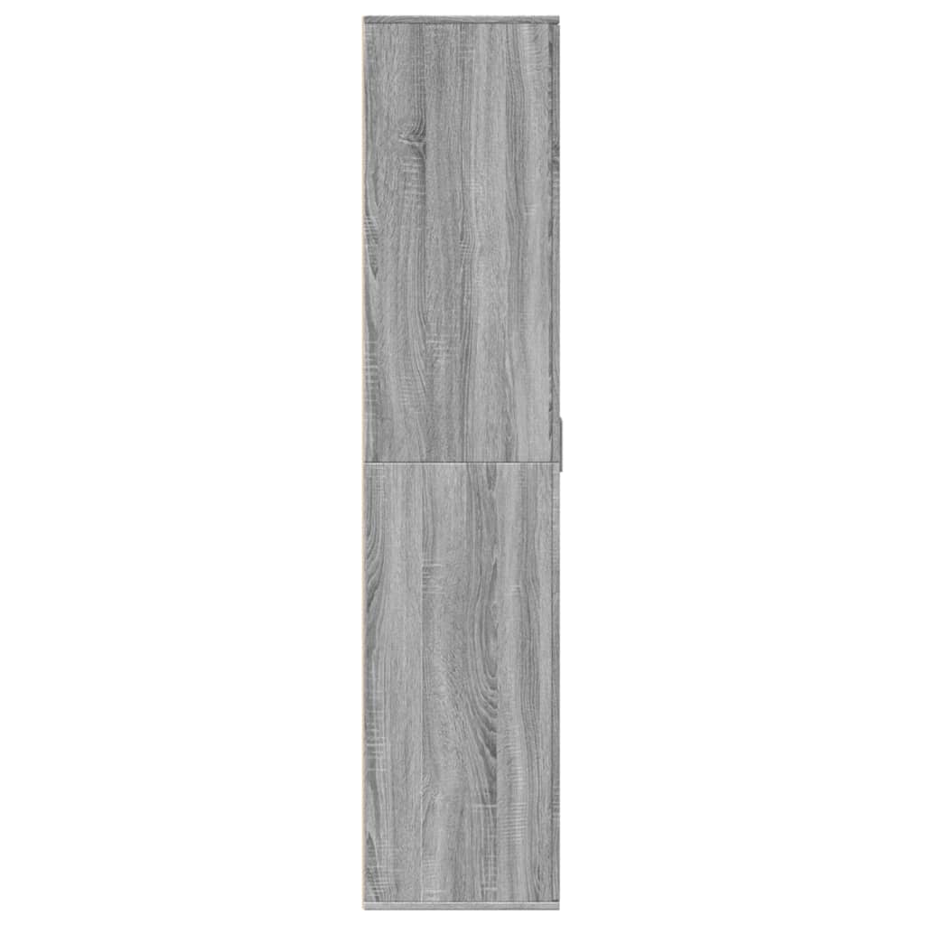 Παπουτσοθήκη Γκρι Sonoma 80x39x178 εκ. από Επεξεργασμένο Ξύλο