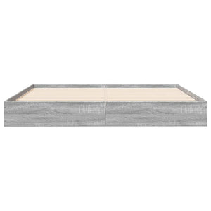 Πλαίσιο Κρεβατιού Γκρι Sonoma 140x200 εκ. Επεξεργασμένο Ξύλο - Pakobazaar