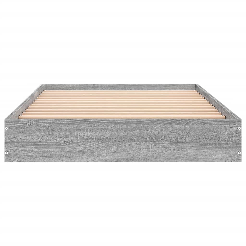 Πλαίσιο Κρεβατιού Γκρι Sonoma 75x190 εκ. Επεξεργασμένο Ξύλο