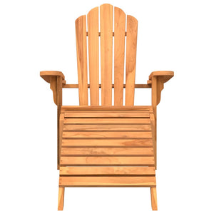 Καρέκλα Κήπου Adirondack με Υποπόδιο Μασίφ Ξύλο Teak