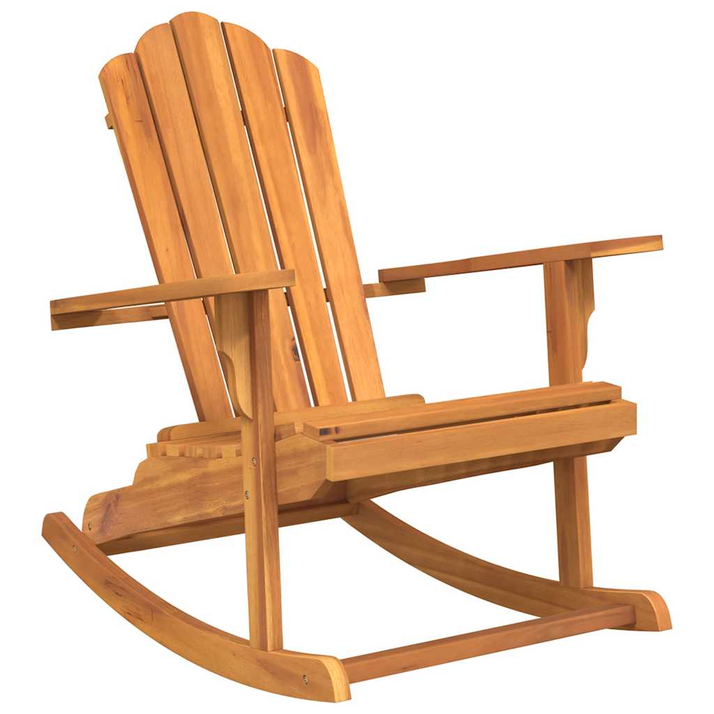 Καρέκλα Κήπου Adirondack Κουνιστή από Μασίφ Ξύλο Teak - Pakobazaar