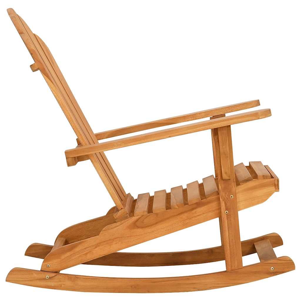 Καρέκλα Κήπου Adirondack Κουνιστή από Μασίφ Ξύλο Teak - Pakobazaar