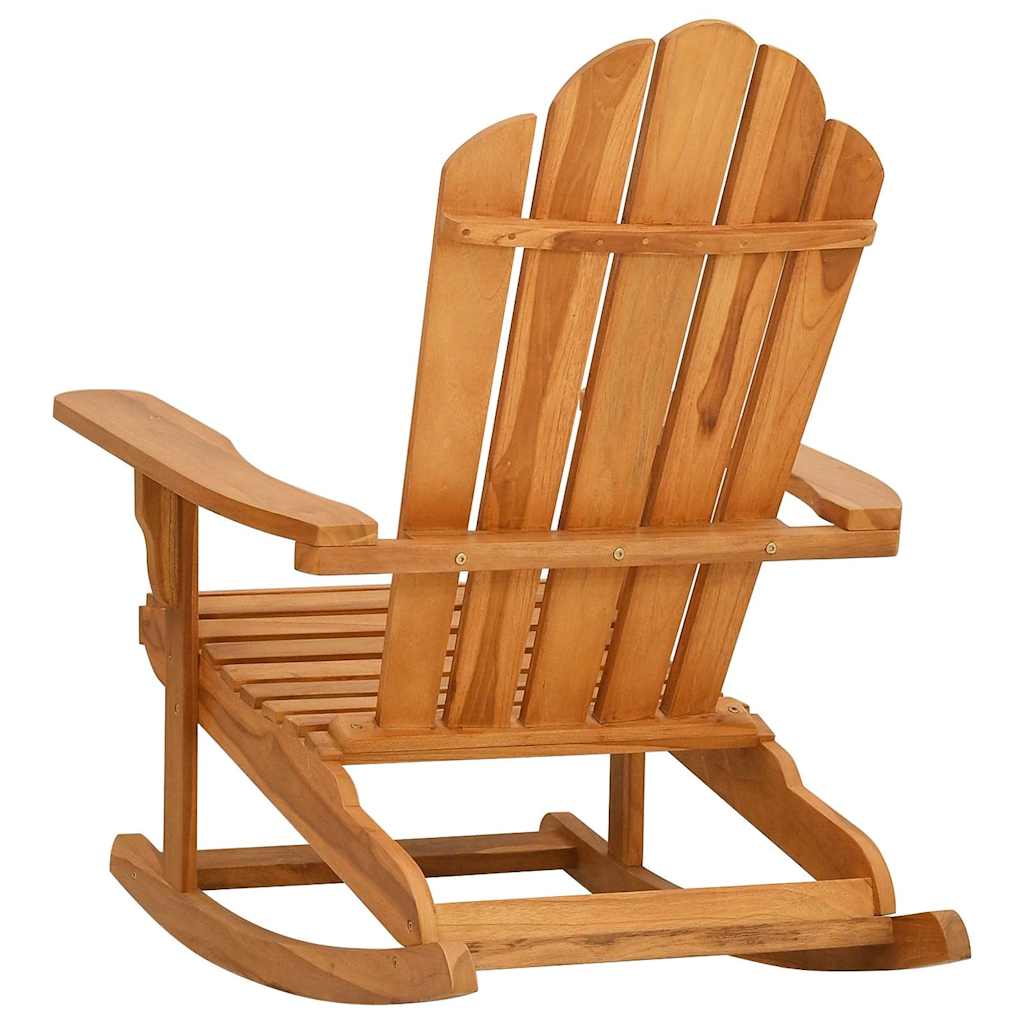 Καρέκλα Κήπου Adirondack Κουνιστή από Μασίφ Ξύλο Teak - Pakobazaar