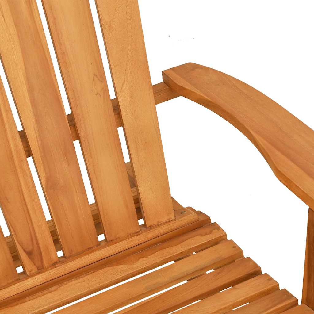 Καρέκλα Κήπου Adirondack Κουνιστή από Μασίφ Ξύλο Teak - Pakobazaar