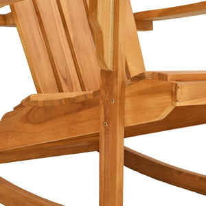 Καρέκλα Κήπου Adirondack Κουνιστή από Μασίφ Ξύλο Teak - Pakobazaar