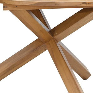 Τραπέζι Κήπου Ø109x74 εκ. από Μασίφ Ξύλο Teak