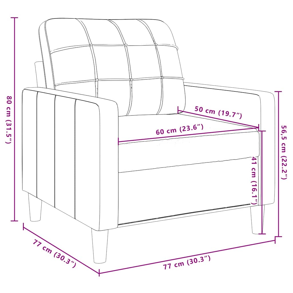 Σετ Σαλονιού 3 Τεμ. Κίτρινο Βελούδινο με Μαξιλάρια/Στηρίγματα