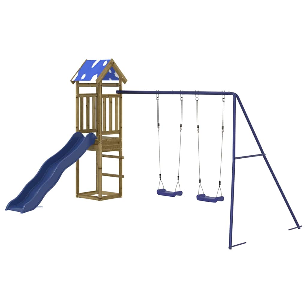 Παιδική Χαρά Εξωτερικού Χώρου από Εμποτισμένο Ξύλο Πεύκου