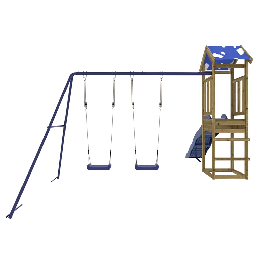 Παιδική Χαρά Εξωτερικού Χώρου από Εμποτισμένο Ξύλο Πεύκου