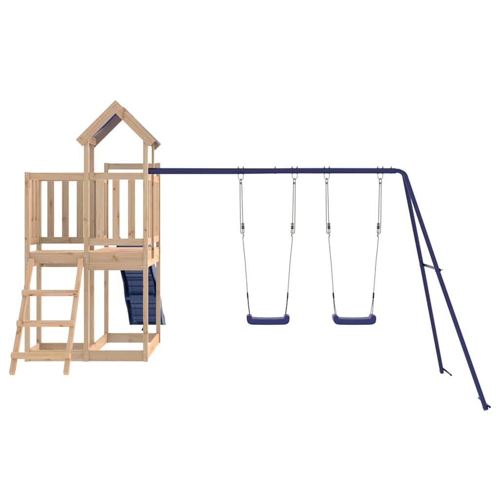 Παιδική Χαρά Εξωτερικού Χώρου από Μασίφ Ξύλο Πεύκου