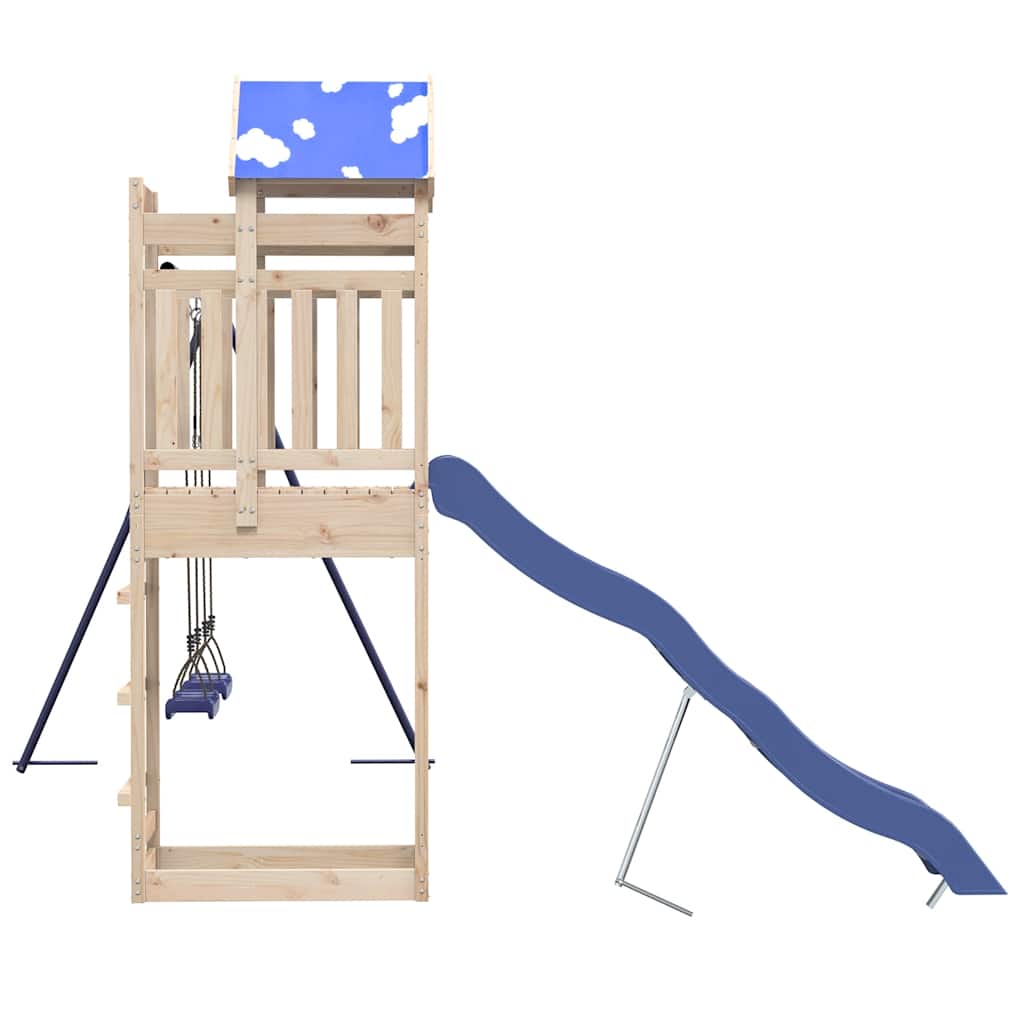 Παιδική Χαρά Εξωτερικού Χώρου από Μασίφ Ξύλο Πεύκου