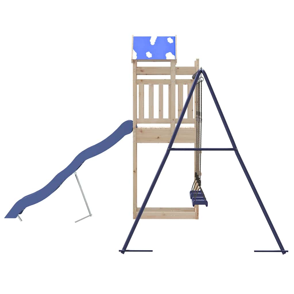 Παιδική Χαρά Εξωτερικού Χώρου από Μασίφ Ξύλο Πεύκου