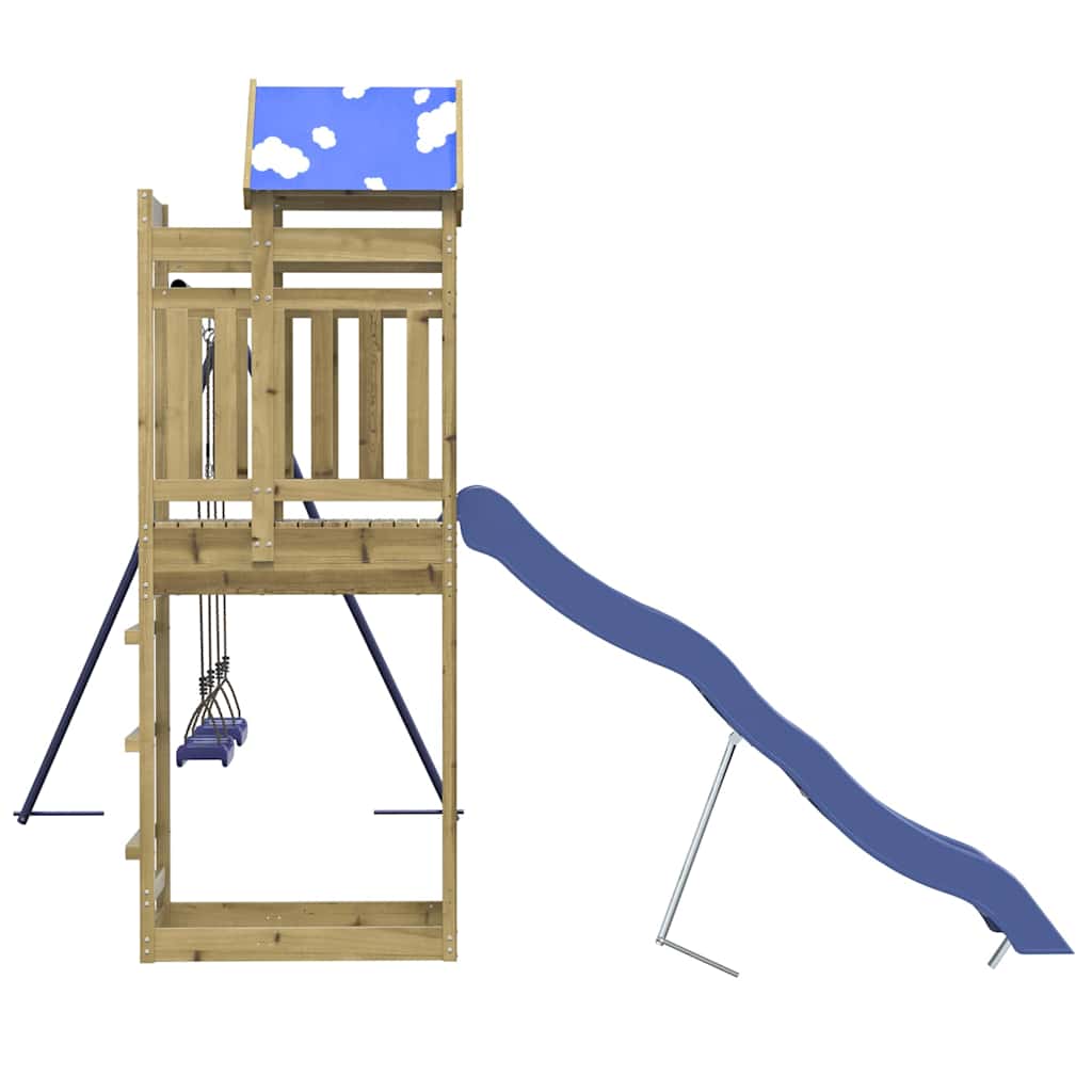 Παιδική Χαρά Εξωτερικού Χώρου από Εμποτισμένο Ξύλο Πεύκου