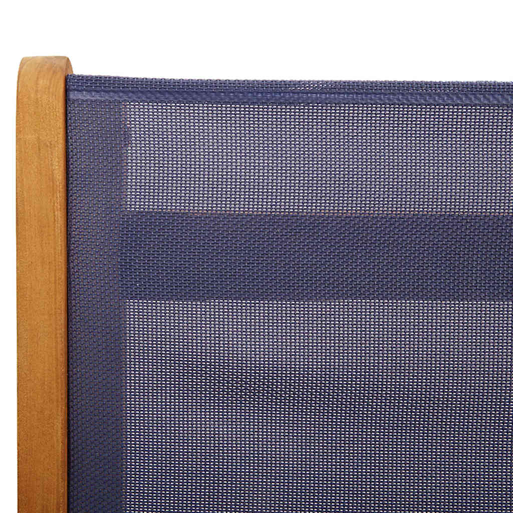 Καρέκλες Πτυσσόμενες 4 τεμ. από Μασίφ Ξύλο Ακακίας/Τεξτιλίνη