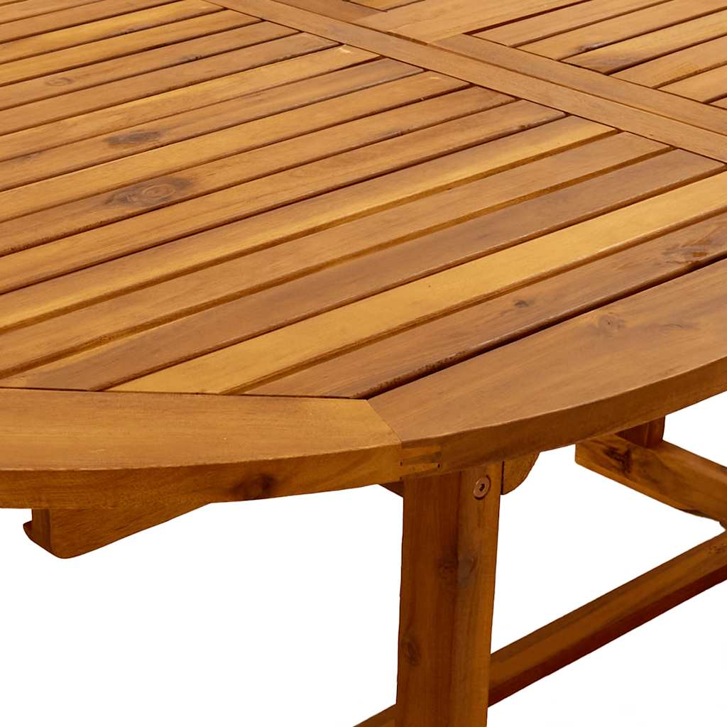 Σετ Τραπεζαρίας Κήπου 9 Τεμαχίων Μασίφ Ξύλο Ακακίας / Τεξτιλίνη