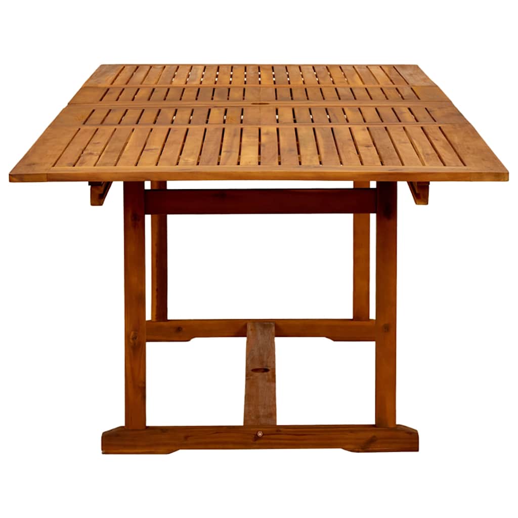 Σετ Τραπεζαρίας Κήπου 7 Τεμαχίων Μασίφ Ξύλο Ακακίας / Τεξτιλίνη - Pakobazaar