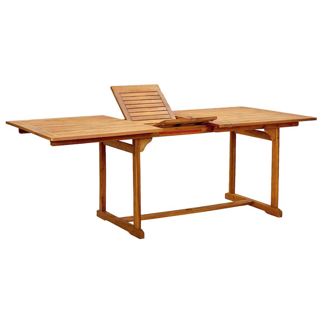 Σετ Τραπεζαρίας Κήπου 7 Τεμαχίων Μασίφ Ξύλο Ακακίας / Τεξτιλίνη