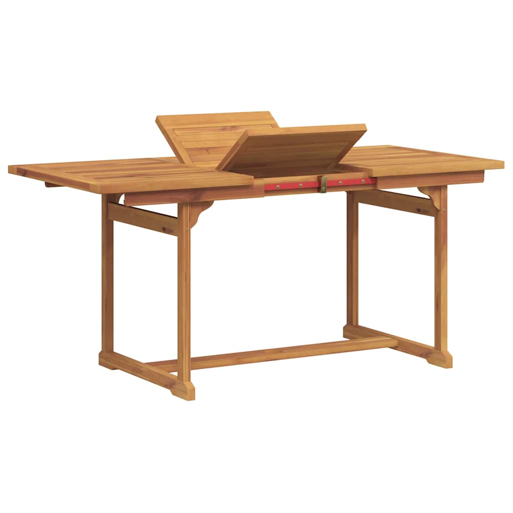 Σετ Τραπεζαρίας Κήπου 7 Τεμαχίων Μασίφ Ξύλο Ακακίας / Τεξτιλίνη