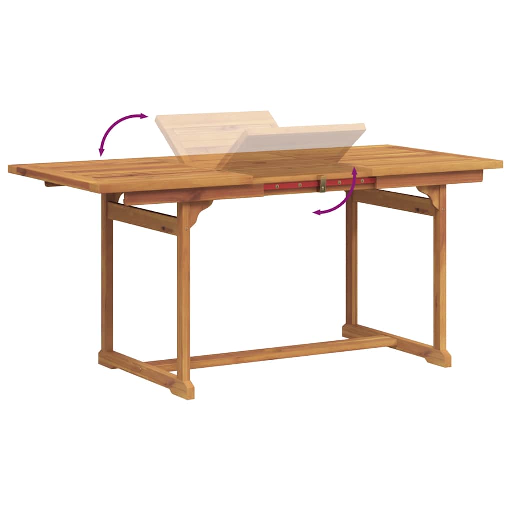 Σετ Τραπεζαρίας Κήπου 5 Τεμαχίων Μασίφ Ξύλο Ακακίας / Τεξτιλίνη - Pakobazaar