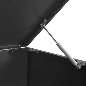 Πλαίσιο Κάδων Απορριμμάτων 6 Κάδοι Μαύρο 414x79x117 εκ. Ατσάλι
