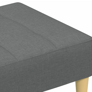 Υποπόδιο Σκούρο Γκρι 77x55x31 εκ. Υφασμάτινο - Pakobazaar