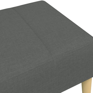 Υποπόδιο Σκούρο Γκρι 77x55x31 εκ. Υφασμάτινο