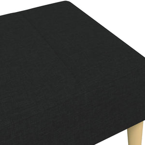 Υποπόδιο Μαύρο 77x55x31 εκ. Υφασμάτινο
