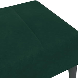 Υποπόδιο Σκούρο Πράσινο 77x55x31 εκ. Βελούδινο - Pakobazaar