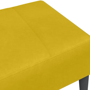 Σκαμπό/Υποπόδιο Κίτρινο 77x55x31 εκ. Βελούδινο