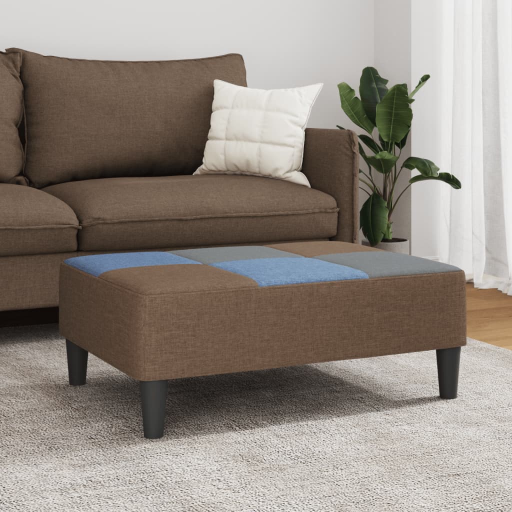 Υποπόδιο με Σχέδιο Patchwork 77x55x31 εκ. Υφασμάτινο