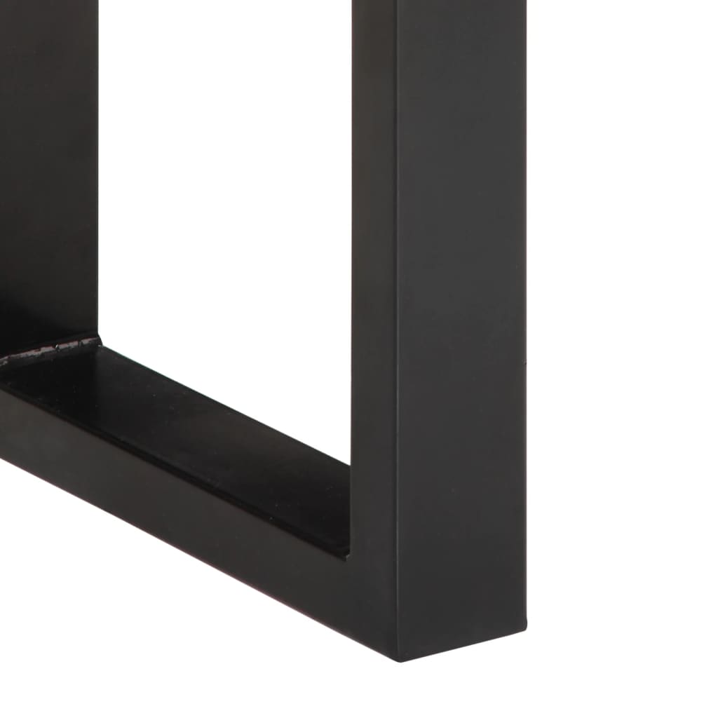 Πάγκος 160 εκ. από Μασίφ Ακατέργαστο Ξύλο Μάνγκο και Ατσάλι - Pakobazaar