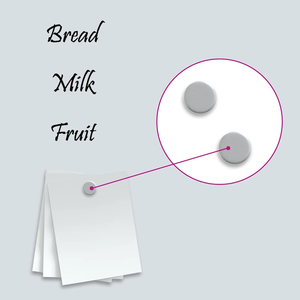 Πίνακας Επιτοίχιος Μαγνητικός Λευκός 80 x 30 εκ. Ψημένο Γυαλί - Pakobazaar