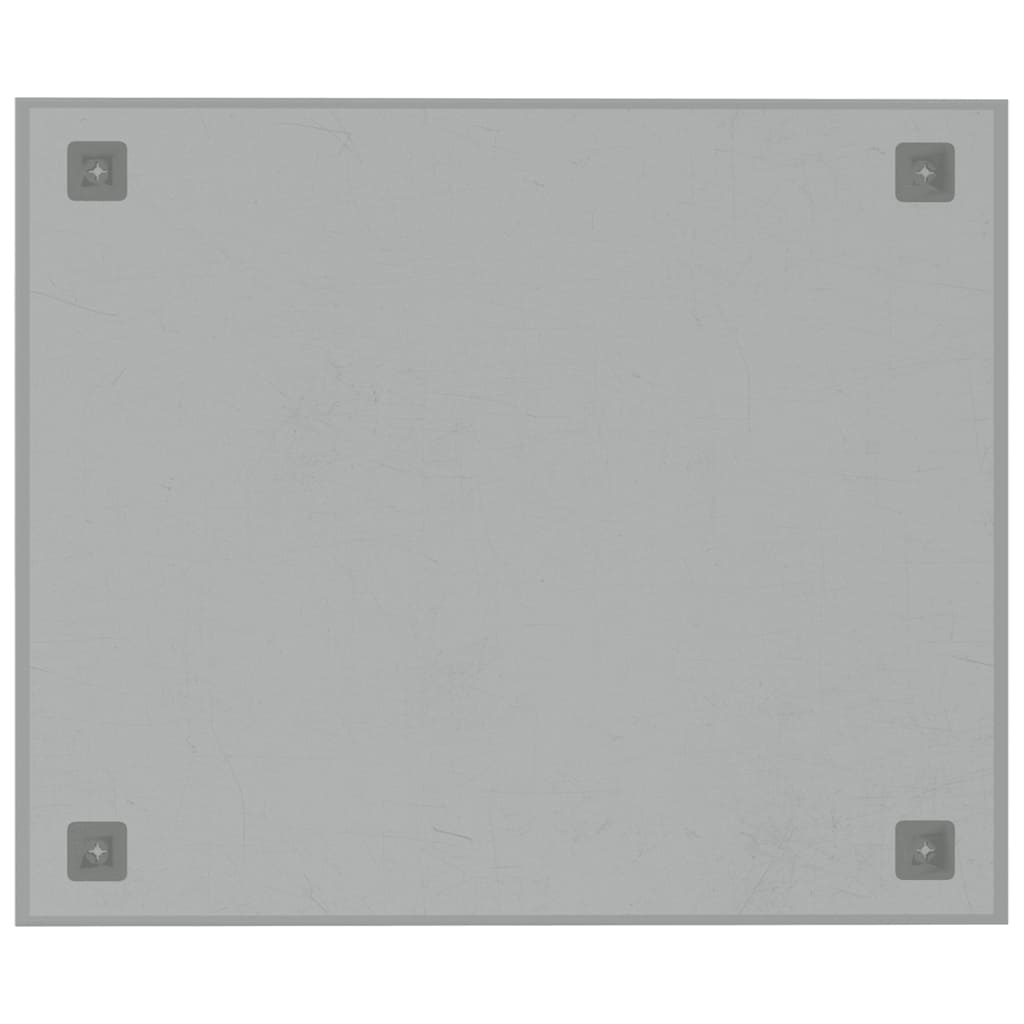 Πίνακας Επιτοίχιος Μαγνητικός Λευκός 60 x 50 εκ. Ψημένο Γυαλί - Pakobazaar