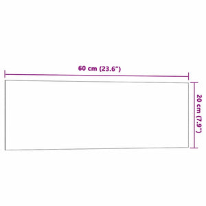 Πίνακας Επιτοίχιος Μαγνητικός Λευκός 60x20 εκ. από Ψημένο Γυαλί