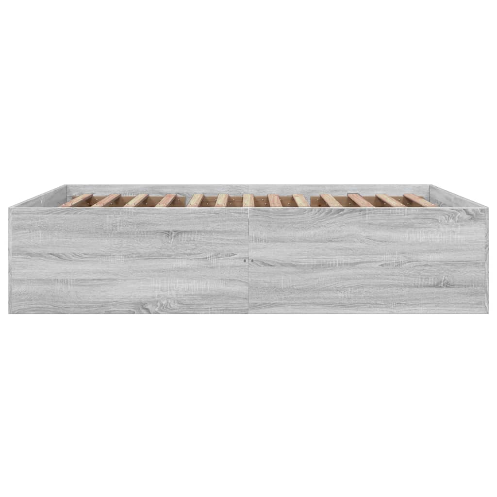 Πλαίσιο Κρεβατιού Γκρι Sonoma 160x200 εκ. Επεξεργασμένο Ξύλο