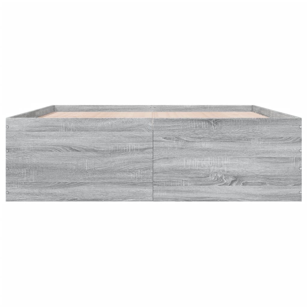 Πλαίσιο Κρεβατιού Γκρι Sonoma 150x200 εκ. Επεξεργασμένο Ξύλο