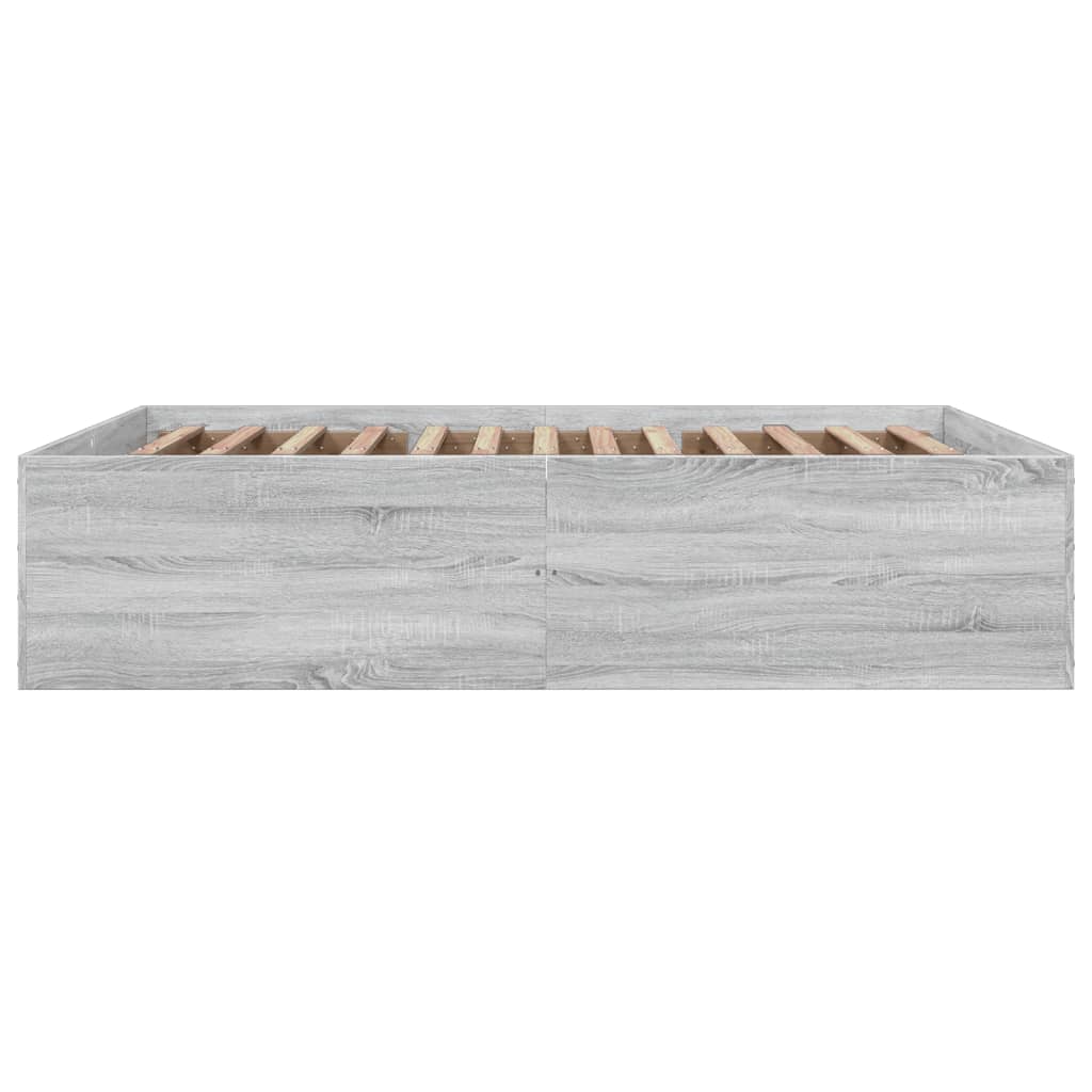 Πλαίσιο Κρεβατιού Γκρι Sonoma 150x200 εκ. Επεξεργασμένο Ξύλο