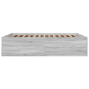 Πλαίσιο Κρεβατιού Γκρι Sonoma 150x200 εκ. Επεξεργασμένο Ξύλο