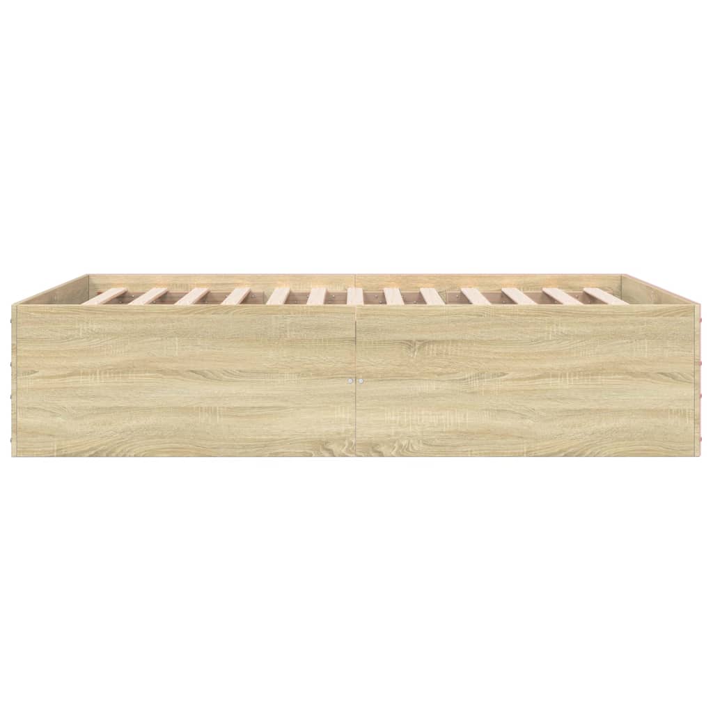 Πλαίσιο Κρεβατιού Sonoma Δρυς 120x200 εκ. Επεξεργασμένο Ξύλο