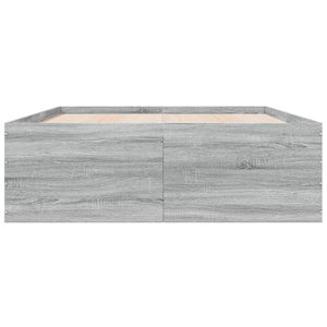 Πλαίσιο Κρεβατιού Γκρι Sonoma 120x200 εκ. Επεξεργασμένο Ξύλο
