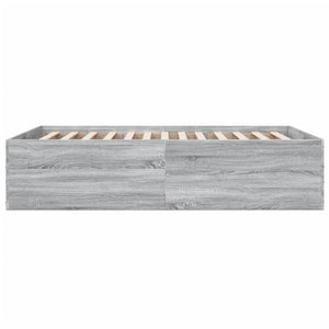 Πλαίσιο Κρεβατιού Γκρι Sonoma 135x190 εκ. Επεξεργασμένο Ξύλο