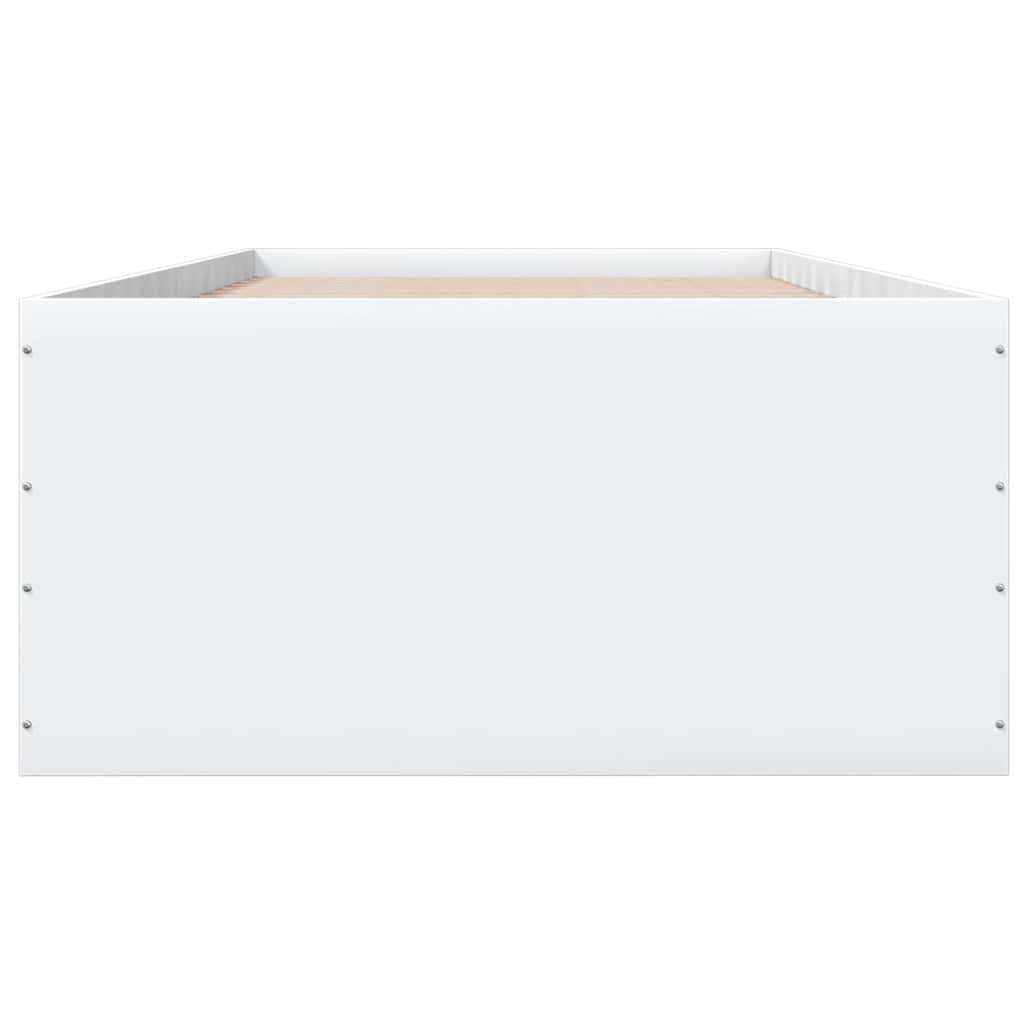 Πλαίσιο Κρεβατιού Λευκό 100 x 200 εκ. Επεξεργ. Ξύλο