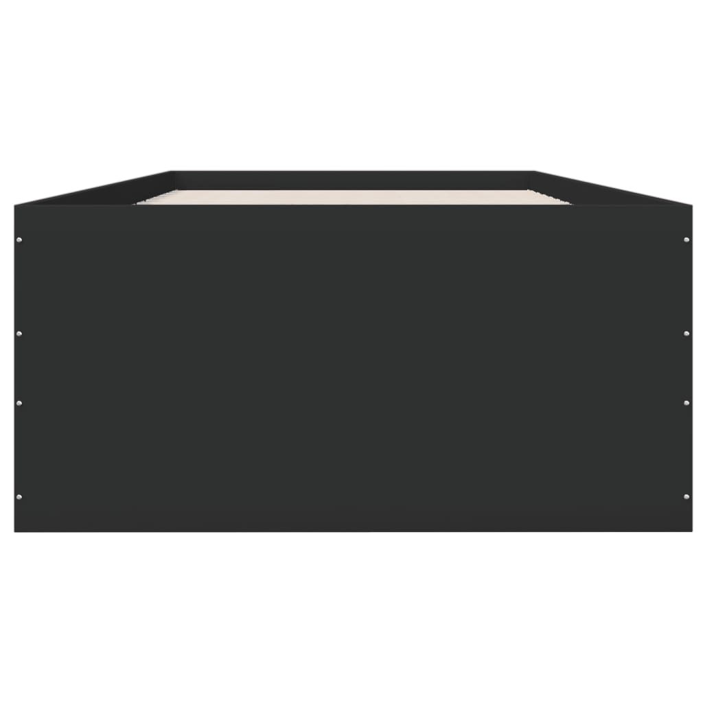 Πλαίσιο Κρεβατιού Μαύρο 90 x 200 εκ. Επεξεργασμένο Ξύλο