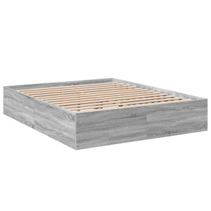 Πλαίσιο Κρεβατιού Γκρι Sonoma 160x200 εκ. Επεξεργασμένο Ξύλο - Pakobazaar